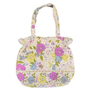 Vera Bradley Watercolor Floral Cinch Tote Snap Purse Large Laura Shoulder Bag